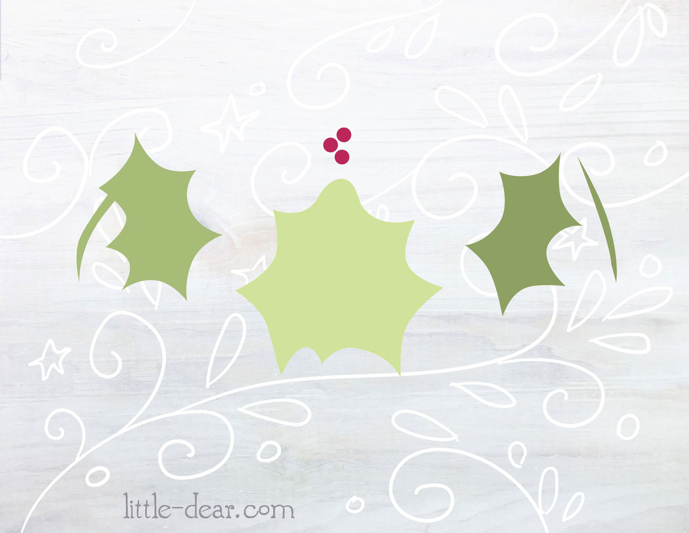 SVG Christmas Holly leaves and berries cut files for Cricut, Silhouette, PNG, JPG