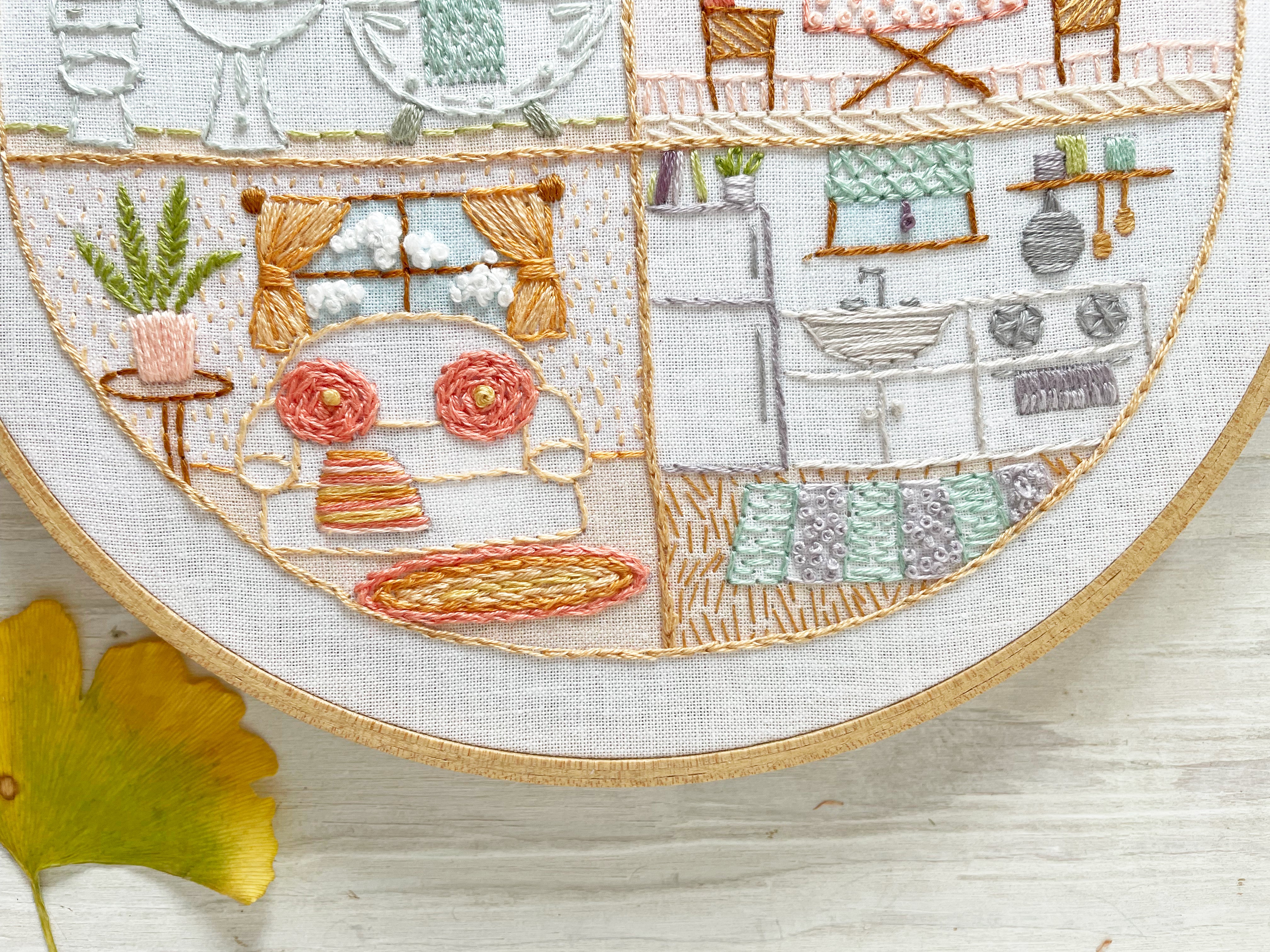 Embroidery Hoop Ribbon Boho Hanging · Cozy Little House