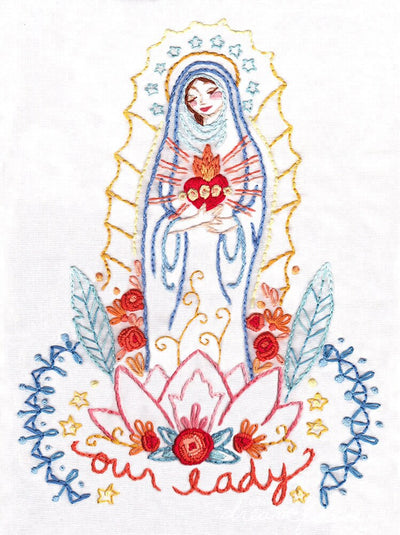 Our Lady Hand Embroidery Pattern Download