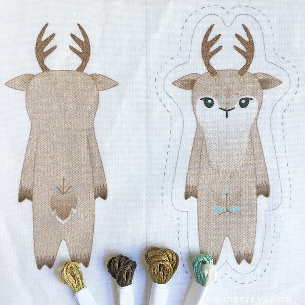 Woodland Felt Animals Sewing Kit, Bunny, Squirrel and Mushroom – Little  Dear Shop