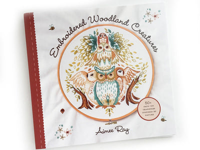 Embroidered Woodland Creatures Iron On Hand Embroidery Patterns, Doodle Stitching book