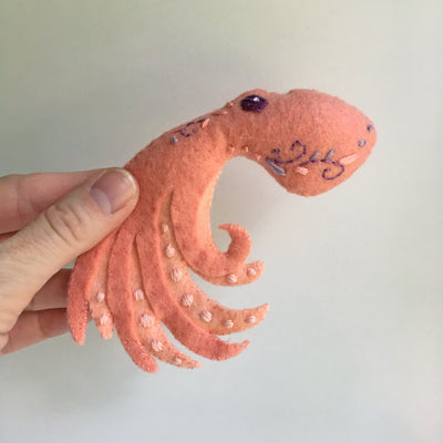 Sea Creatures Set 1, Felt Animals Plush Sewing Pattern