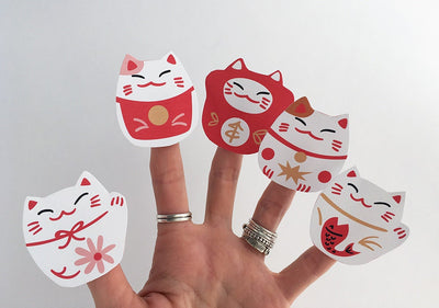 Lucky Cats printable SVG maneki neko