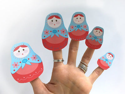 Matryoshka Nesting Dolls printable SVG