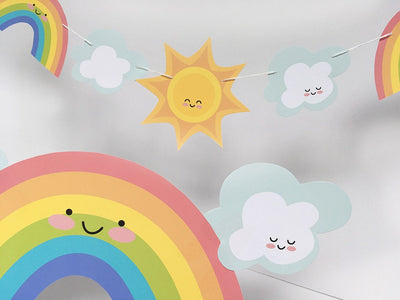 Moody Weather, Clouds and Rainbows printable SVG craft files