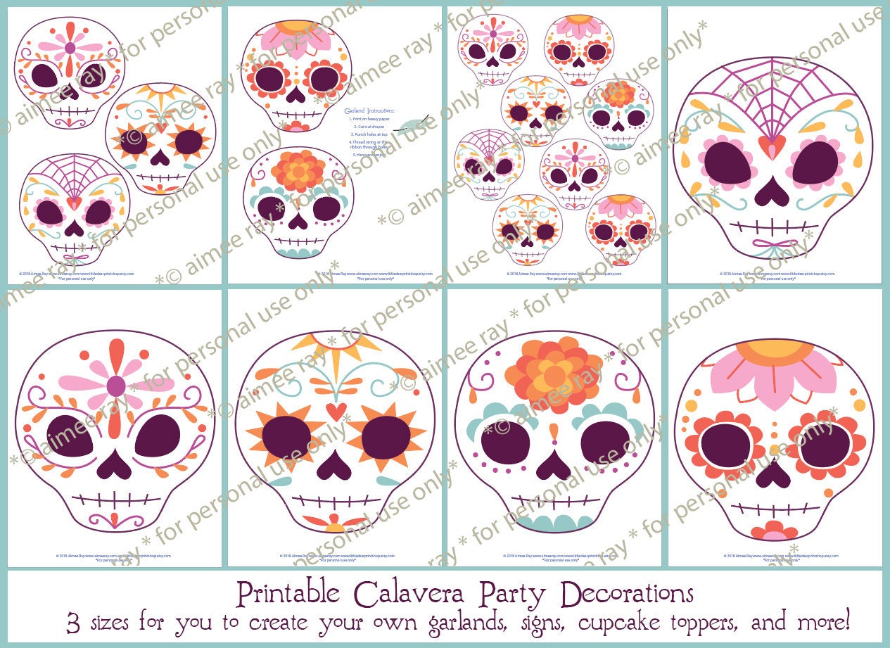Dia de los Muertos, Day of the Dead Sugar Skull Calavera printable SVG – Little Dear Shop dia-de-los-muertos-day-of-the-dead-sugar-skull-calavera-printable-svg-little-dear-shop