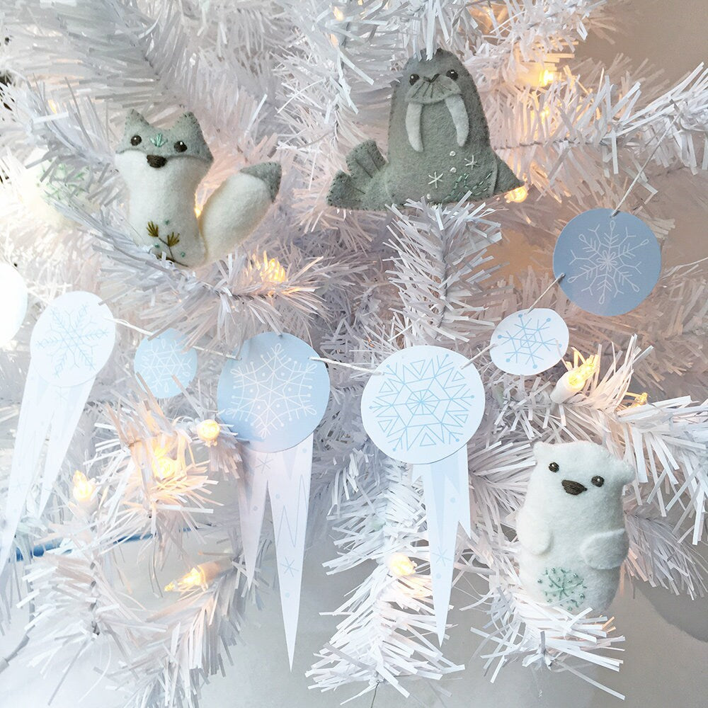 Snowman Decorations / 3D Snowman Garland/ Winter 1st Birthday