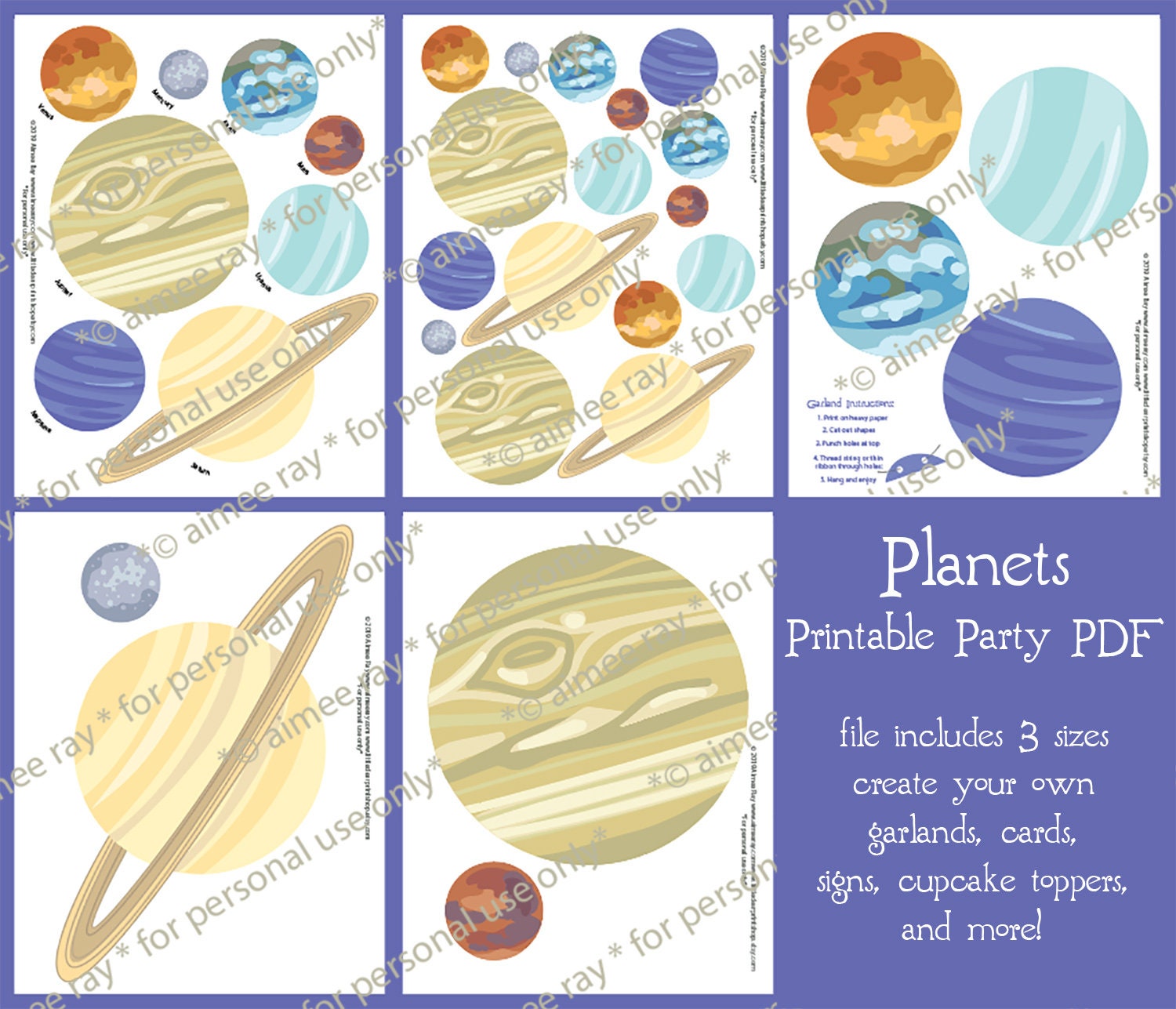 Printable Planets Of The Solar System
