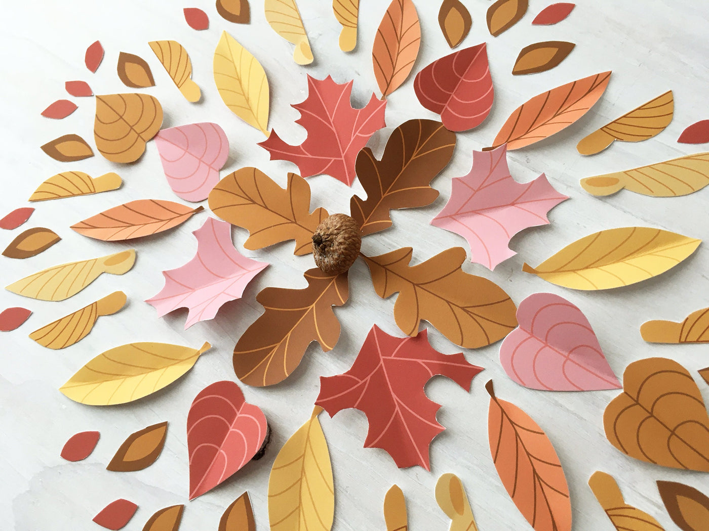 Autumn Fall Leaves decor printable/ SVG craft files for Garlands, Wreaths and more