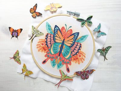 Butterfly Wings Hand Embroidery pattern PDF download