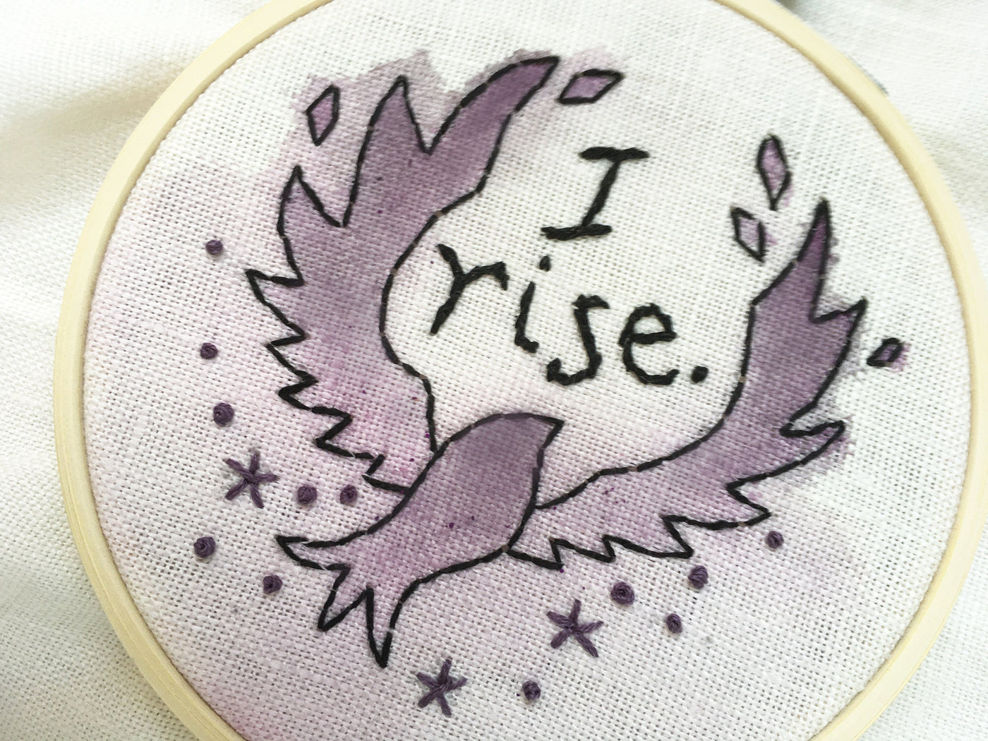 Donation "I rise"  Black Lives Hand Embroidery Pattern