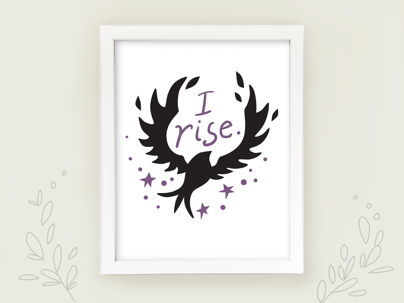Donation "I rise" Black Lives printable wall art, SVG