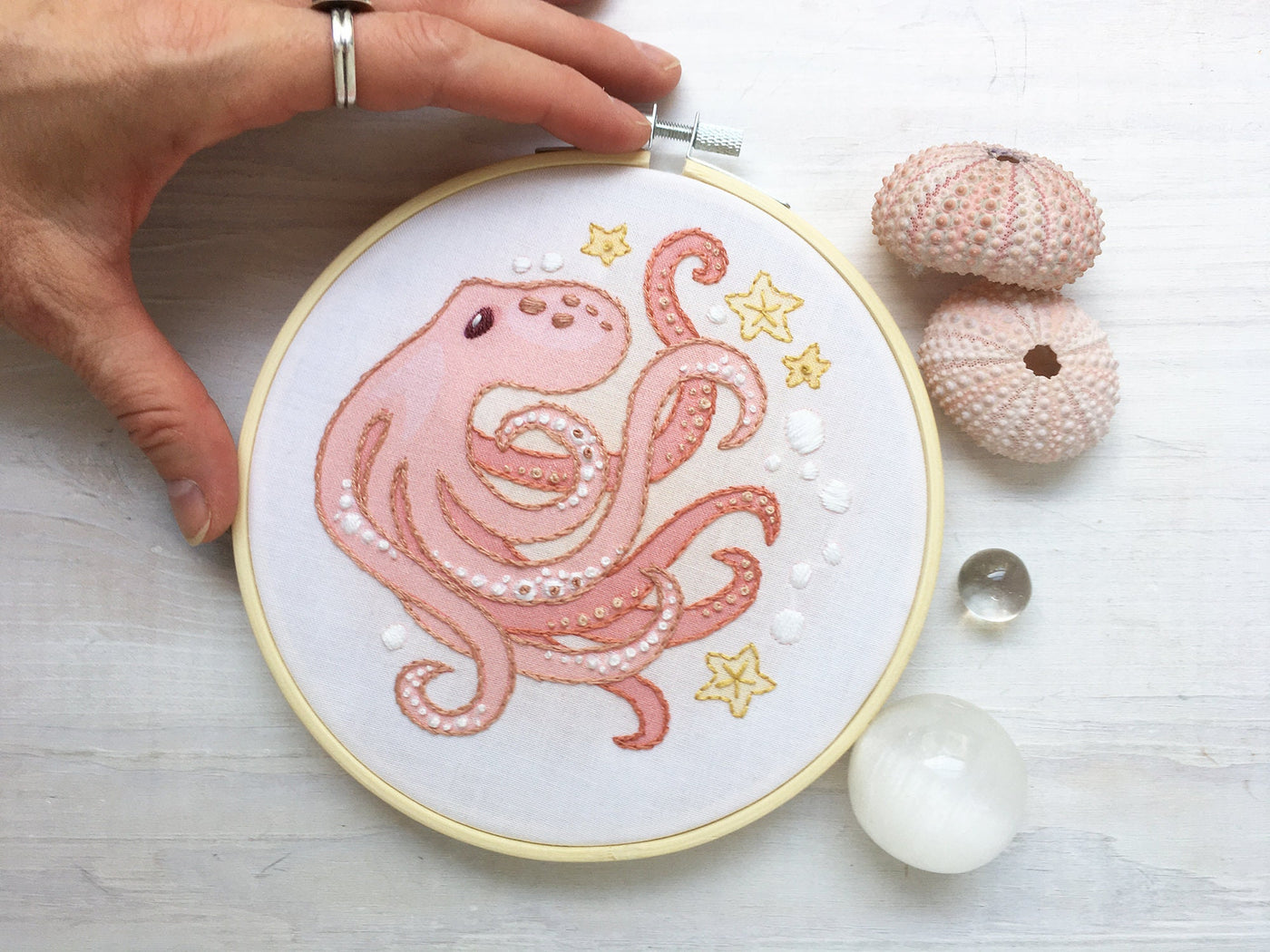 Octopus Hand Embroidery pattern download