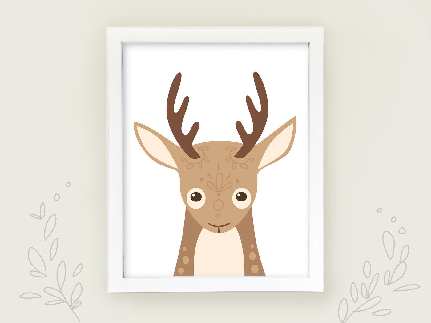 Deer Woodland Animal Printable wall art