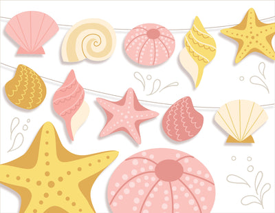 Seashells printable SVG ocean beach craft files