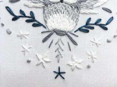 Starry Owl Hand Embroidery Pattern download