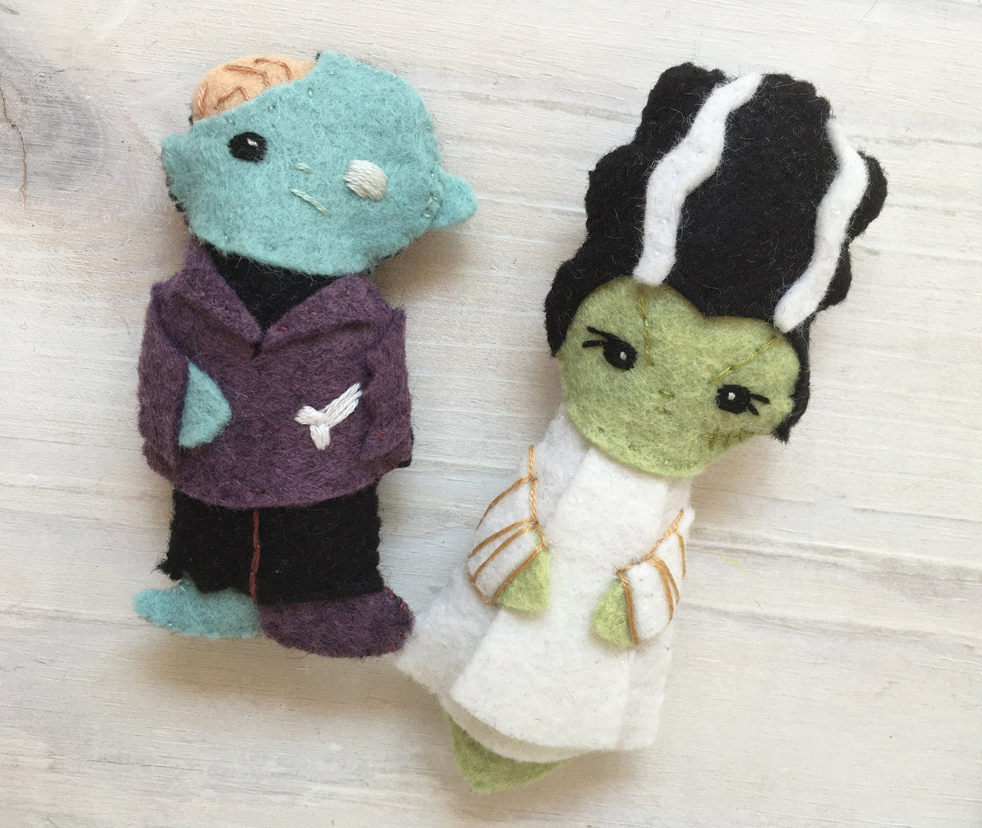 felt monsters Movie Monsters set 2 Halloween felt plush sewing pattern – Little Dear Shop