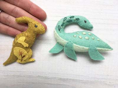 9 Dinosaurs Felt Animals sewing pattern