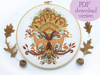 Autumn Love Hand Embroidery Pattern