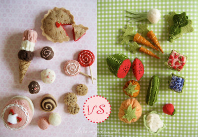 Felt Food Desserts Plush Sewing Pattern, Mini Sweet Shoppe
