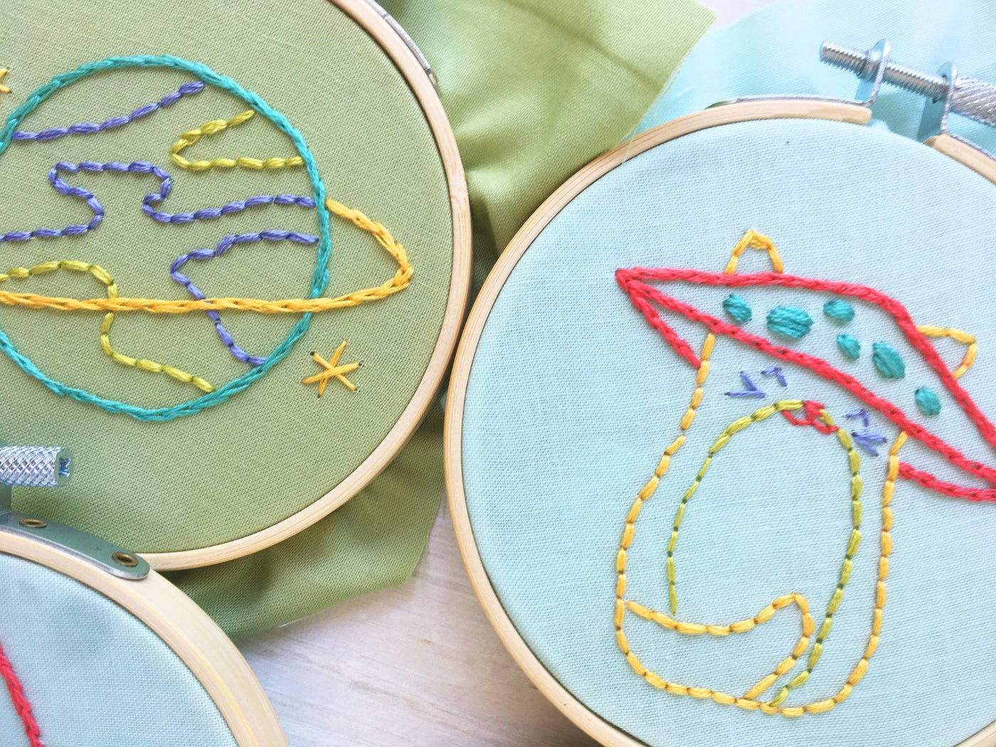 Simple Hand Embroidery Designs For Kids