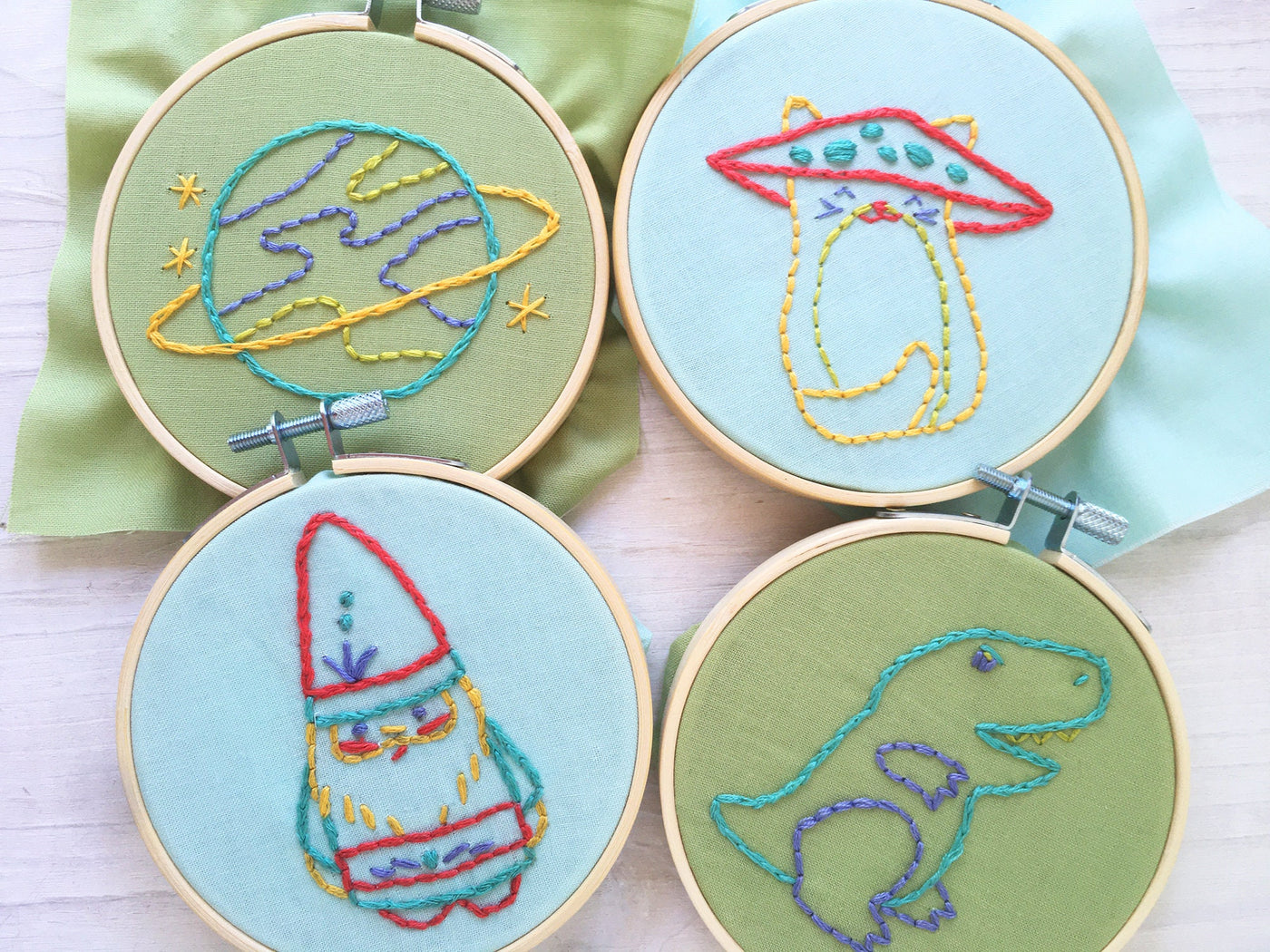 Kid Stitch Kit, Hand Embroidery For Kids, learn to embroider