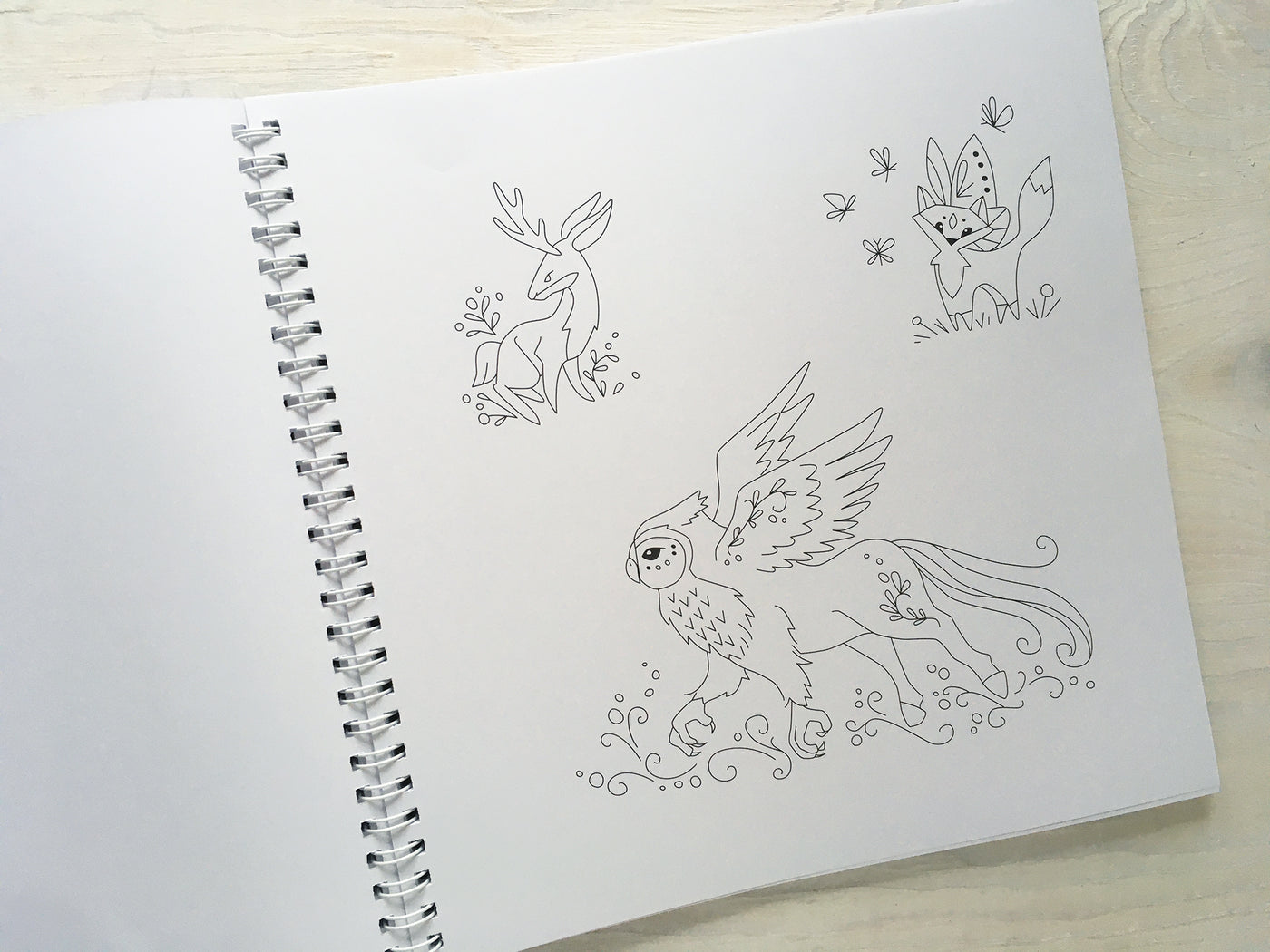 Embroidered Mythical Creatures Doodle Stitching Transfer Book by Aimee Ray