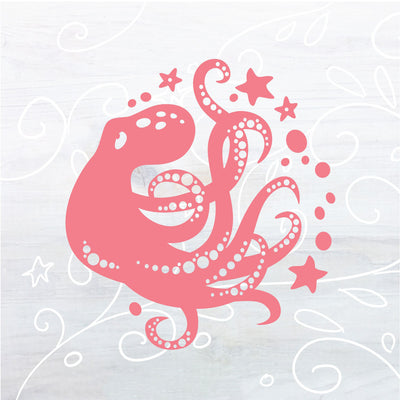 SVG Octopus cut file for Cricut, Silhouette, PNG, JPG
