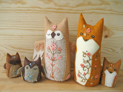 Olaf Owl Felt Animal plush sewing pattern