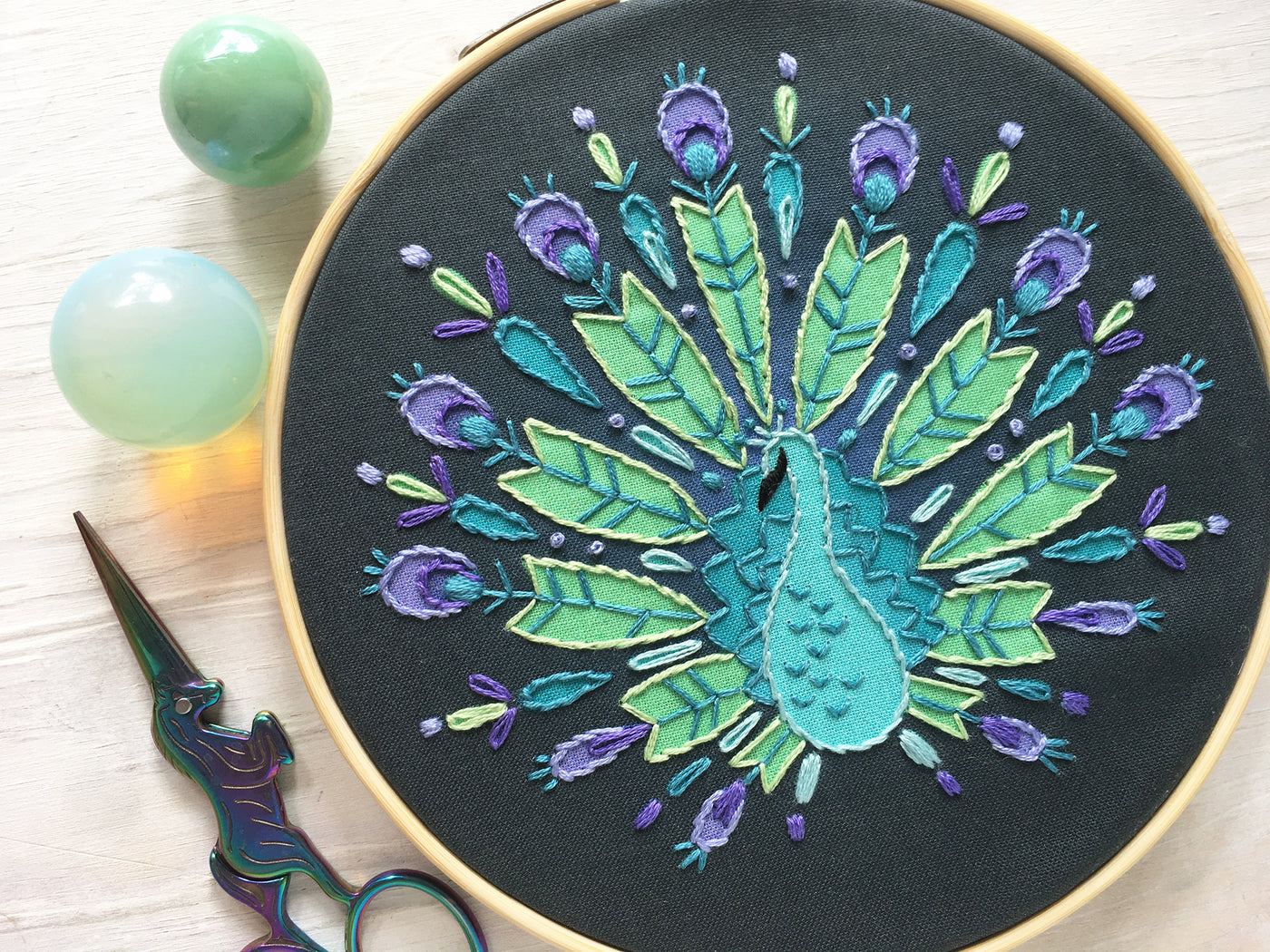 Peacock Mandala Hand Embroidery pattern download