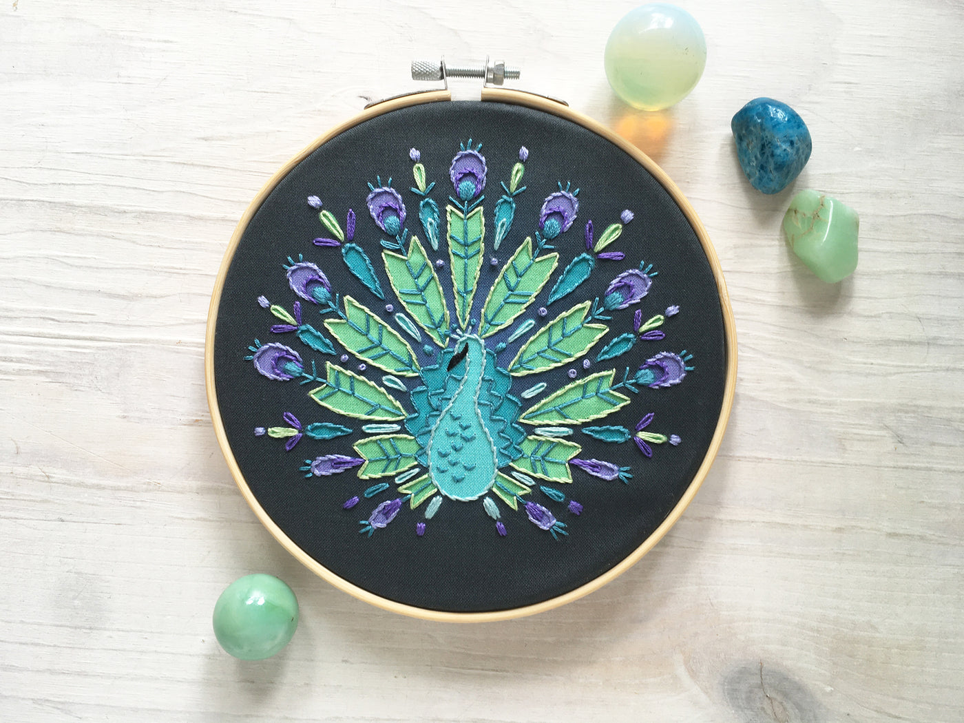 Peacock Mandala Hand Embroidery pattern download