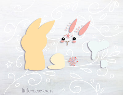 SVG Year of the Rabbit cut file for Cricut, Silhouette, PNG, JPG