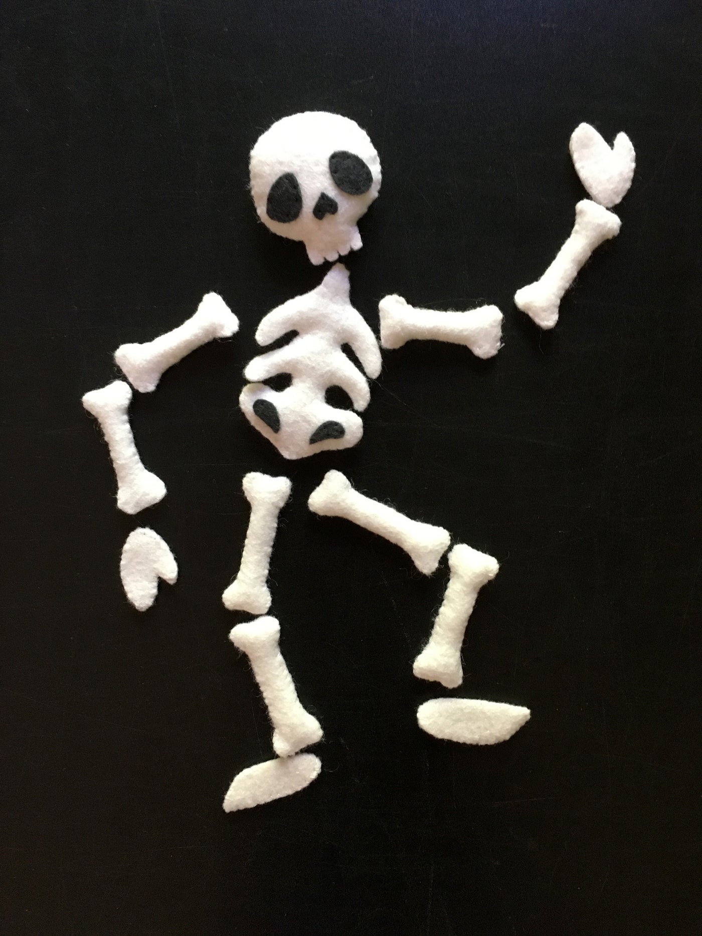 Skellton Pattern Skelly and Spidey Halloween skeleton felt plush sewing pattern – Little ...