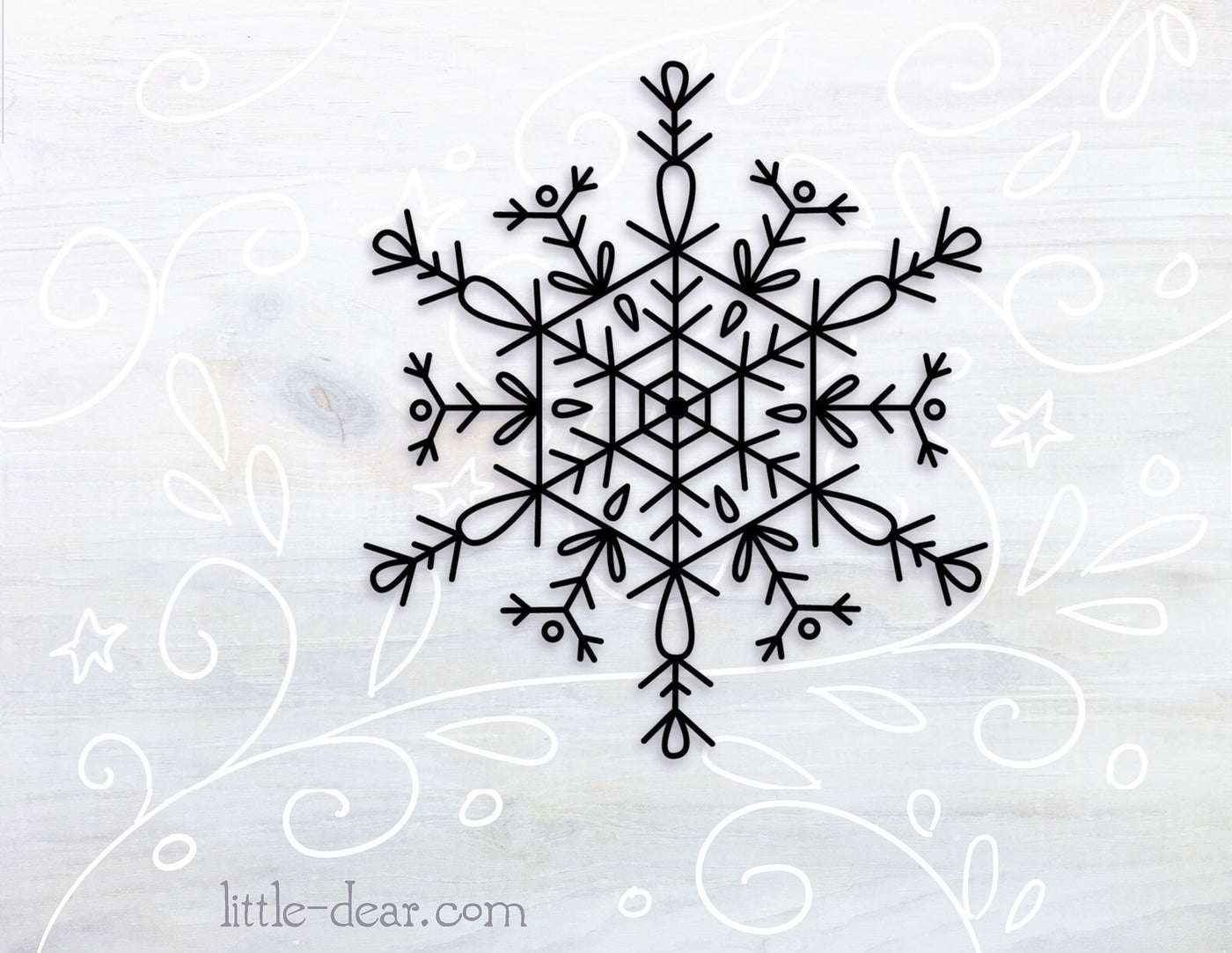 SVG Snowflake Mandala cut file for Cricut, Silhouette, PNG, JPG