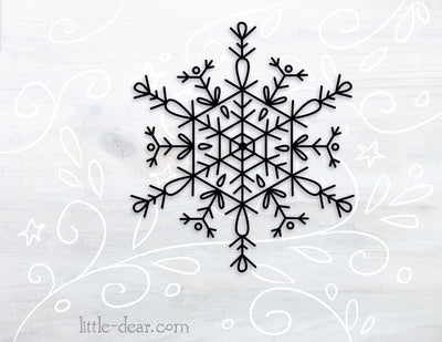 SVG Snowflake Mandala cut file for Cricut, Silhouette, PNG, JPG