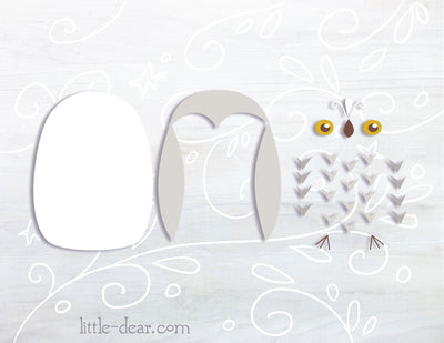 SVG Snowy Owl cut files for Cricut, Silhouette, PNG, JPG