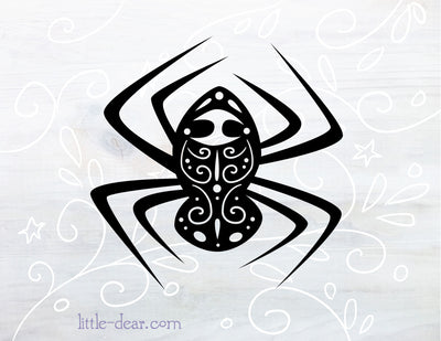 SVG Halloween Spider cut file for Cricut, Silhouette, PNG, JPG