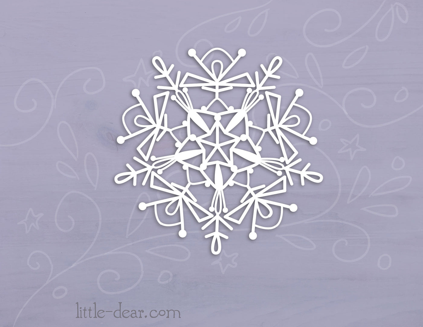 SVG Mandala Snowflake cut file for Cricut, Silhouette, PNG, JPG