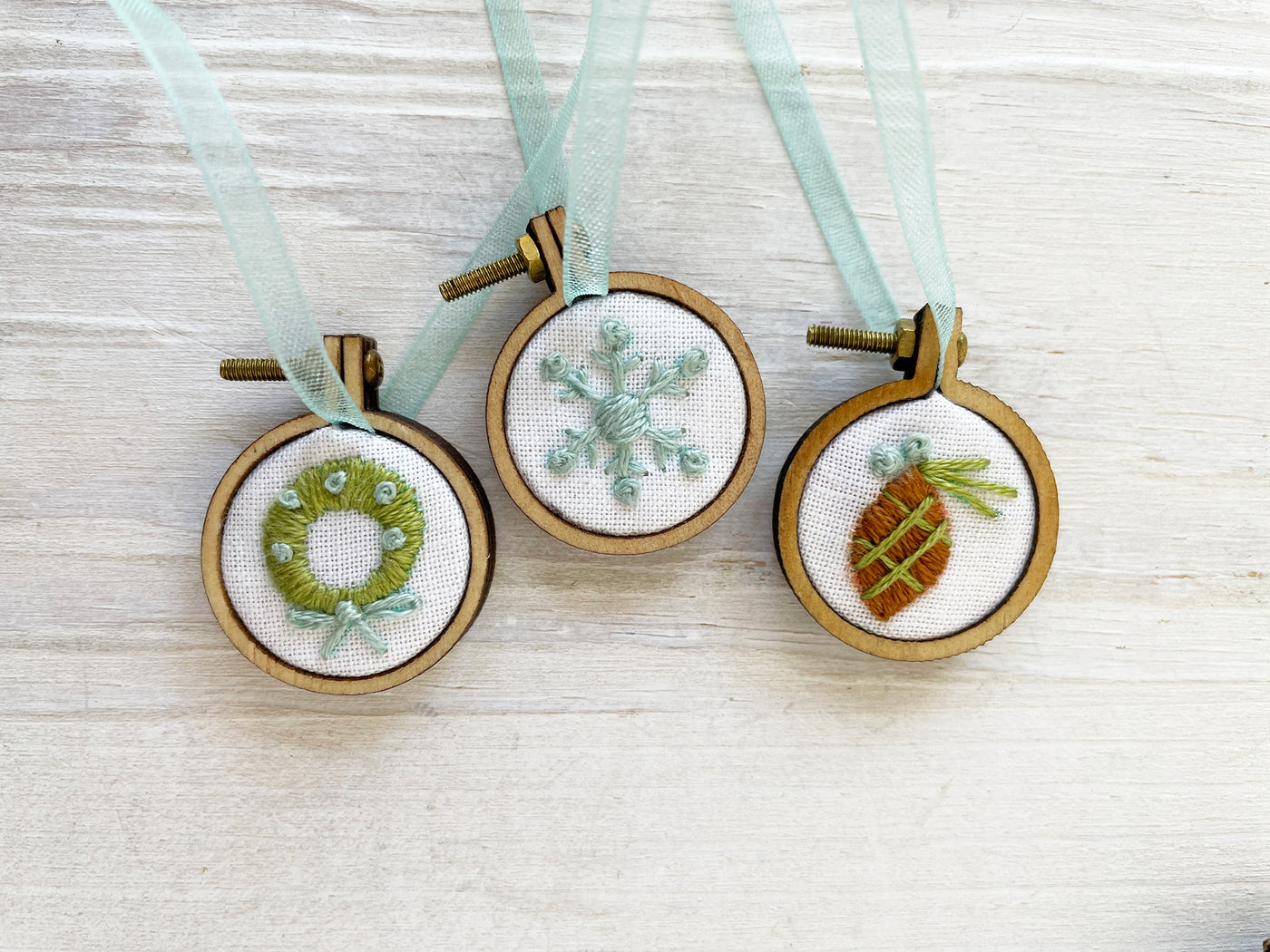 Winter Woodland Mini Hand Embroidery Hoop Kit