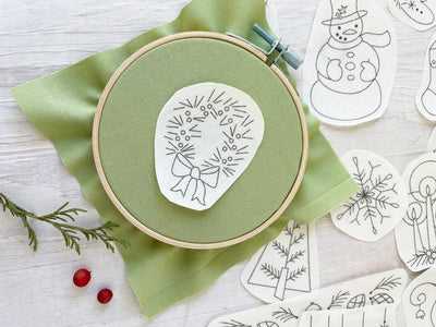20 Christmas Stick and Stitch embroidery patterns