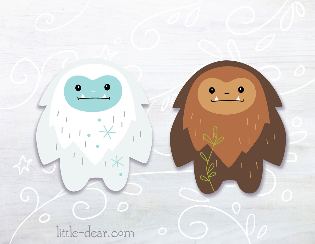 Cute baby Yeti. SVG, PNG, EPS. Cut file. (2884135)